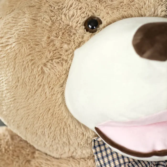 Big Plush Teddy Bear, Soft Toy, 160 Cm, 63 Inches, 5.2 Feet, Light Brown, Bobo - Image 3